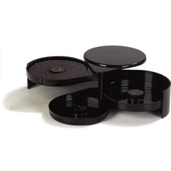 GR0903 3-Tier Glass Rimmer 7-7/8", , 2-15/16" - Black