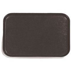 1612FG004 Glasteel™ Solid Rectangular Tray 16.4" x 12" - Black