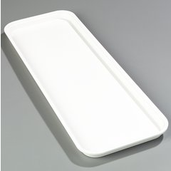 269FMT301 Fiberglass Market Tray 8 3/4" x 25 1/2" x 1 1/8" - Pearl White
