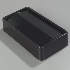 34202403 TrimLine™ Rectangle Swing Top Waste Container Trash Can Lid 15 and 23 Gallon - Black
