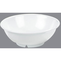 4373702 Melamine Footed Serving Bowl 24 oz - White
