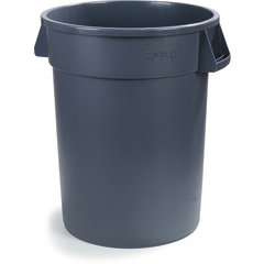 34103223 Bronco™ Round Waste Bin Trash Container 32 Gallon - Gray