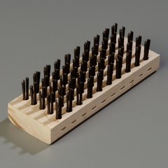 4578100 Brush w/Steel Bristles 7-3/4" x 2-5/8" - Tan