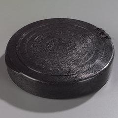 071003 Hinged Tortilla Server 7" / 1" - Black