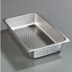 607004P DuraPan™ Light Gauge Stainless Steel Perforated Steam Table Hotel Pan Full-Size, 4" Deep