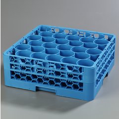 RW30-114 OptiClean™ NeWave™ Glass Rack with 2 Integrated Extenders 30 Compartment - Carlisle Blue