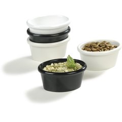 S31002 Melamine Smooth Oval Ramekin 2 oz - White