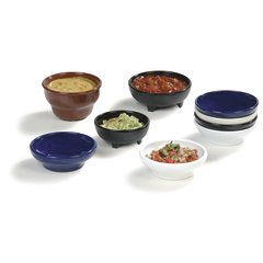 087303 Melamine Molcajete Ramekin 3 oz - Black