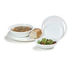 4380002 Epicure® Melamine Buffet Pizza Plate 12" - White