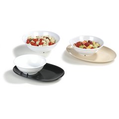 4373702 Melamine Footed Serving Bowl 24 oz - White