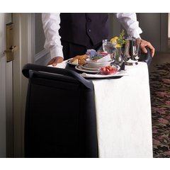 CC203603 Bussing Cart 18" x 36.25" x 38" - Black