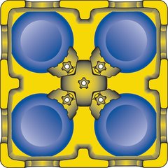 ADS403 Optimizer™ Small Dish Dolly and 4 Adjustable Dividers  - Black