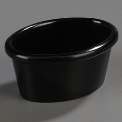 S31003 Melamine Smooth Oval Ramekin 2 oz - Black