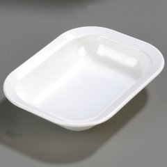 4374502 Melamine Rectangle Baker Server 28 oz. - White