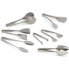 607680 Stainless Steel Pastry Tongs 8" - Stainless Steel