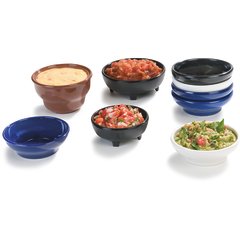 087303 Melamine Molcajete Ramekin 3 oz - Black