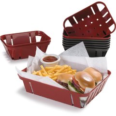 4403103 Munchie Baskets™  10.5" x 8.0" x 2.5" - Black