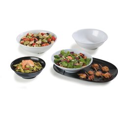 4373802 Melamine Footed Serving Bowl 36 oz - White