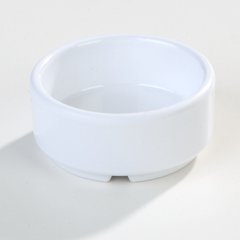 41002 Melamine Straight-Sided Ramekin 2 oz - White