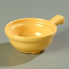 700622 Handled Soup Bowl 8 oz, 4-5/8" - Honey Yellow