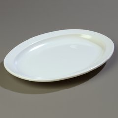KL12602 Kingline™ Melamine Oval Platter Tray 13.5" x 9.75" - White