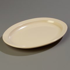 KL12625 Kingline™ Melamine Oval Platter Tray 13.5" x 9.75" - Tan