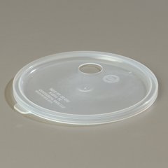 020230 Polypropylene Bain Marie Food Storage Container Lid 2 - 3 1/2 qt - Translucent