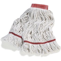 369552B00 Flo-Pac® Large Looped-End Mop w/Red Band  - White-Red