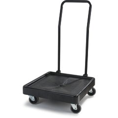 C2236H03 E-Z Glide™ Warewashing Rack Dolly with Handle 22.5" x 22.5" x 39.5" - Black