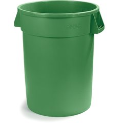 34103209 Bronco™ Round Waste Bin Trash Container 32 Gallon - Green