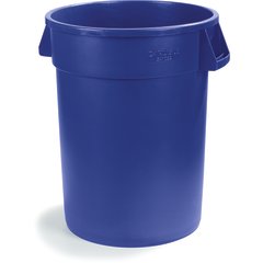 34103214 Bronco™ Round Waste Bin Trash Container 32 Gallon - Blue