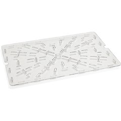 1062907 StorPlus™ Polycarbonate Food Storage Container Drain Grate 26" x 18" - Clear