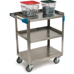 UC3031524 Stainless Steel 3 Shelf Utility Cart 15.5" x 24" - Stainless Steel