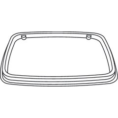 DXTT30 Rectangular soup bowl lid- fits DXTT20  (1000/cs) - White