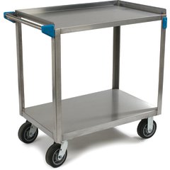 UC7022133 Stainless Steel 2 Shelf Utility Cart 21" x 33" - Stainless Steel