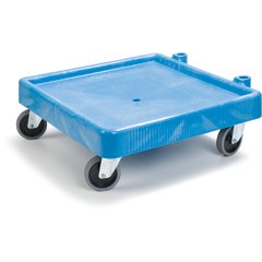 C223614 E-Z Glide™ Warewashing Rack Dolly Without Handle 22.5" x 22.5" x 8" - Blue