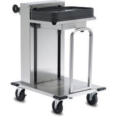 DXPIDT1C1222 Cantilever Tray Dispenser - Single Stack 22.75" x 29.75" x 37.75" - Stainless Steel