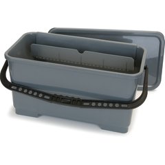 363301923 Rectangular Microfiber Squeegee Bucket 6 Gallons - Gray
