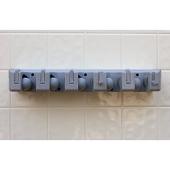 4073700 Roll 'N Grip™ 16.5" Roll ’N Grip Plus Broom & Brush Holder 16.5" - Gray