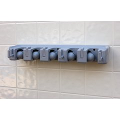 4073700 Roll 'N Grip™ 16.5" Roll ’N Grip Plus Broom & Brush Holder 16.5" - Gray