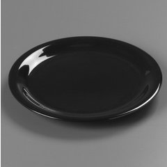 3301803 Sierrus™ Melamine Wide Rim Pie Plate 6.5" - Black
