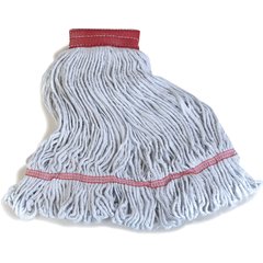 369424B00 Flo-Pac® Large Looped-End Mop w/Red Band  - White-Red