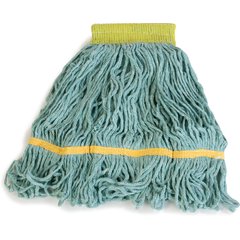 369472B09 Flo-Pac® Small Looped-End Mop With Yellow Band  - Green