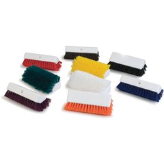 4042100 10" Hi-Lo Floor Scrub Brush with Squeegee 10" - Black