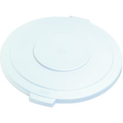 34105602 Bronco™ Round Waste Bin Trash Container Lid 55 Gallon - White