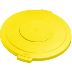 34105604 Bronco™ Round Waste Bin Trash Container Lid 55 Gallon - Yellow