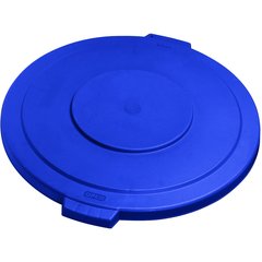34105614 Bronco™ Round Waste Bin Trash Container Lid 55 Gallon - Blue