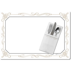 DX5350Q Filigree Tray Cover Size: Q w/ Straight Edge/Small Corner 13" x 19" (1000/cs)