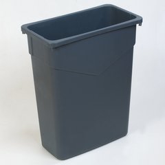 34201523 TrimLine™ Rectangle Waste Container 15 Gallon - Gray
