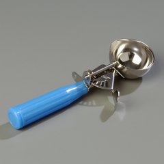 60300-16 Stainless Steel Disher Scoop #16 Size 2.75 oz - Blue